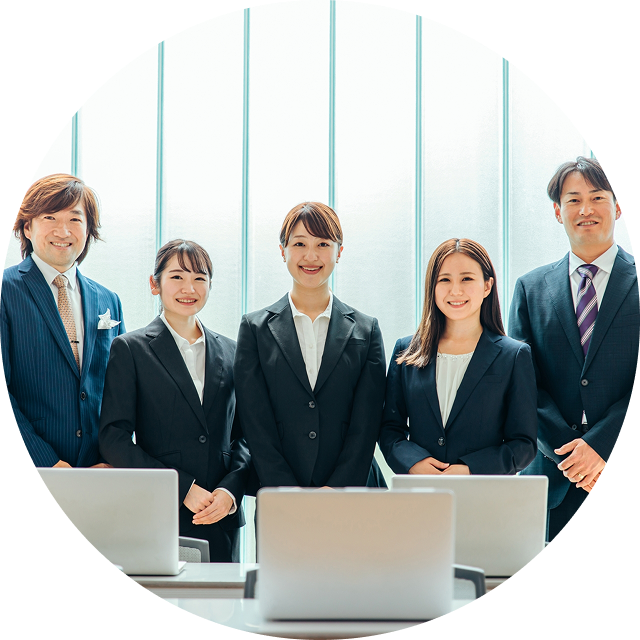 幅広い職種とサービスを表すイメージ