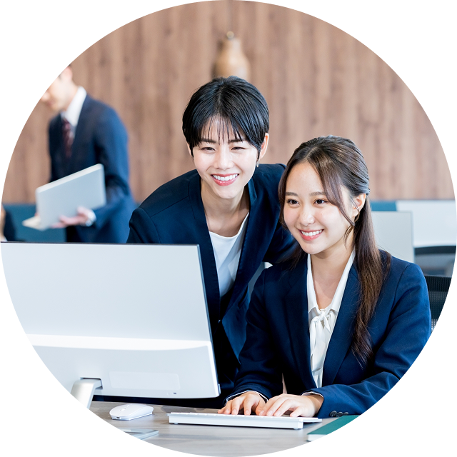 安心のバックアップ体制を表すイメージ